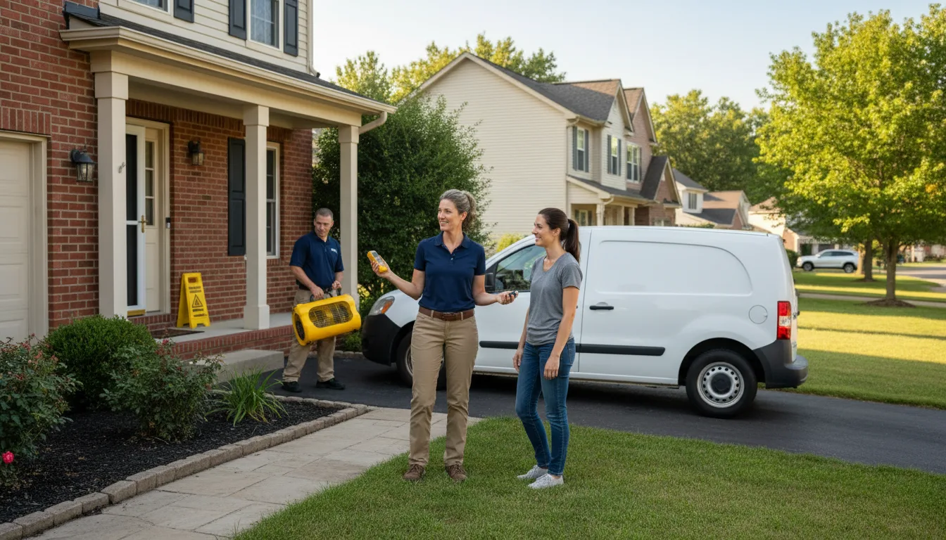 Residential water damage restoration in Draper, SD